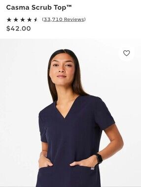 TWO Figs Women's Navy Blue Casma Top